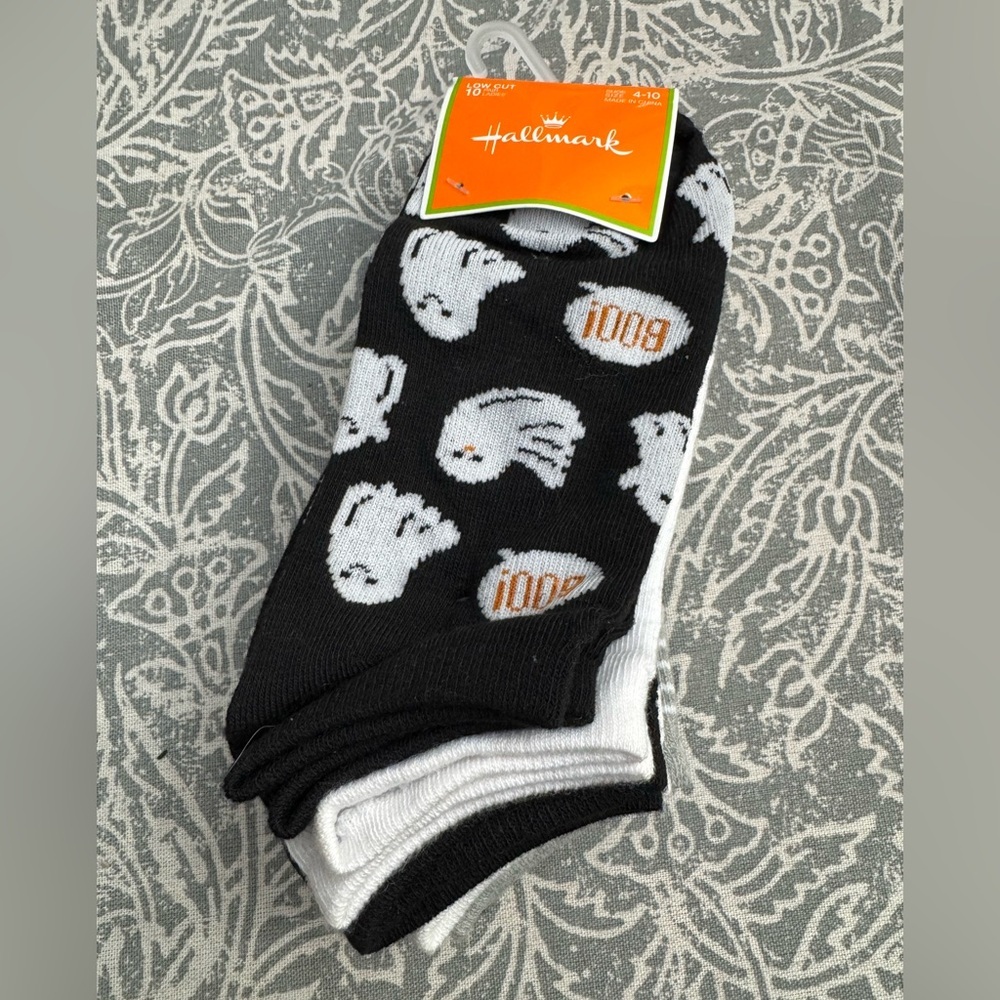 Hallmark Pack of 10 Woman Lady Female BNWT Halloween Ankle Socks Foot Size 4-10